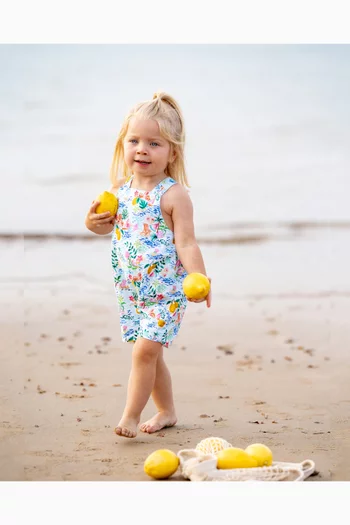 أوفرول أديسون مزين بنقشة قطن