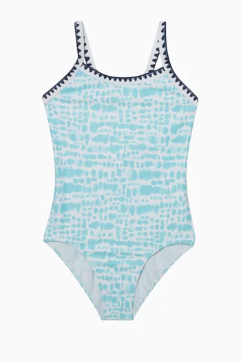 Koa Print One-piece Swimsuit