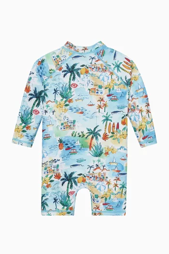 Luca Print Rash Suit