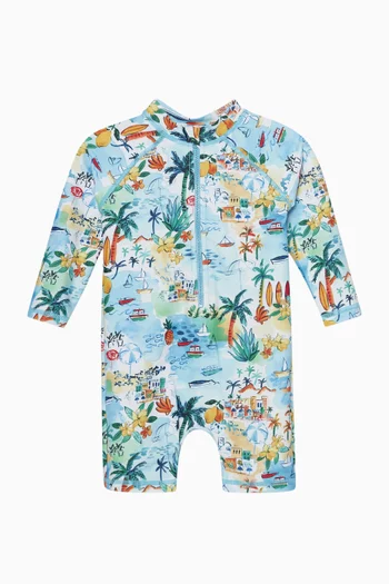 Luca Print Rash Suit