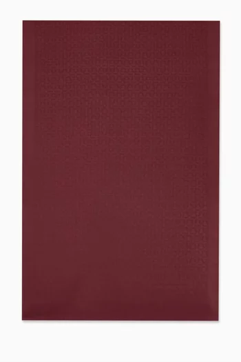 وشاح بنقشة شعار جانشيني مزيج صوف وحرير