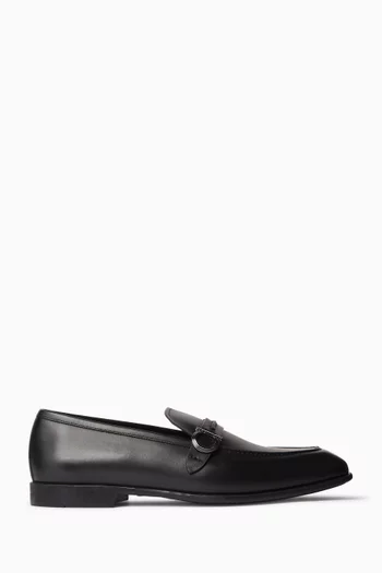 Gancini Loafers in Leather