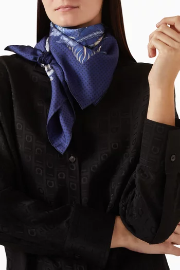 وشاح بنقشة جلد الفهد حرير