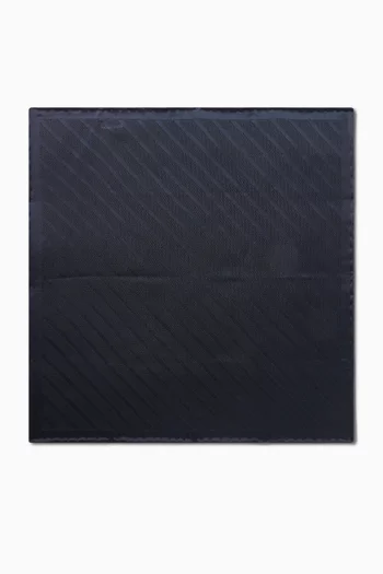 Striped Pocket Square in Silk