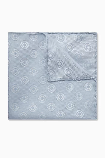 Medallion Pocket Square in Silk