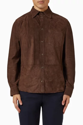 Overshirt in Suede