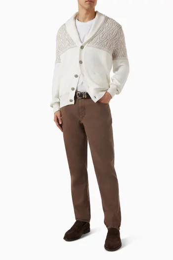 بنطال جينز بتصميم مصبوغ دينم