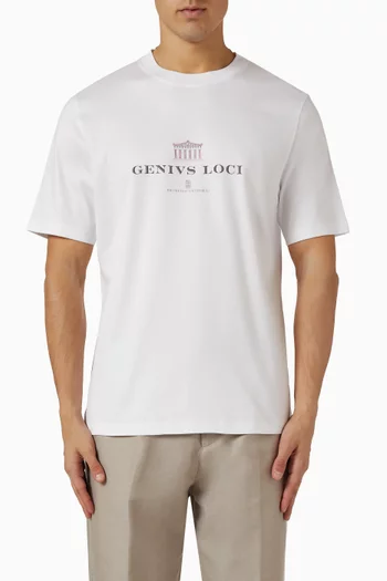 Printed T-shirt in Cotton