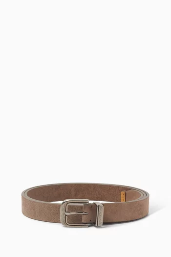 حزام بوجهين جلد