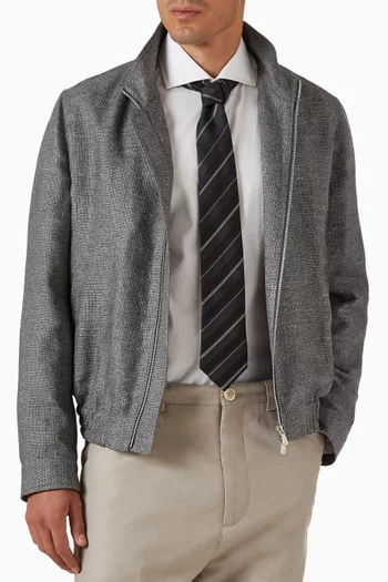 Striped Neck Tie in Silk