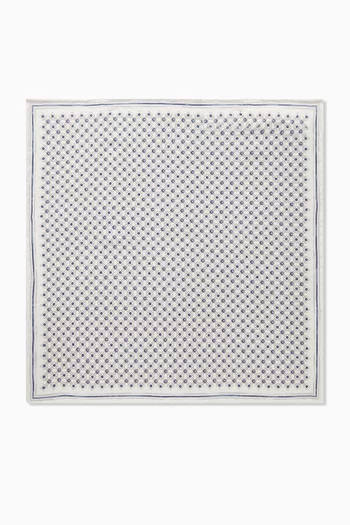 Printed Pocket Square in Silk