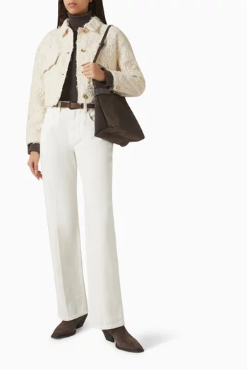 جاكيت دينم بارز الملمس