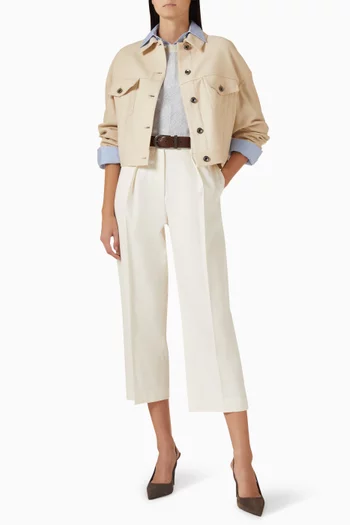 Button-up Jacket in Wool Blend