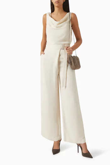 Drape Top in Linen-twill