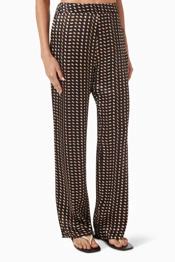 بنطال سانتو توماس حرير وستان