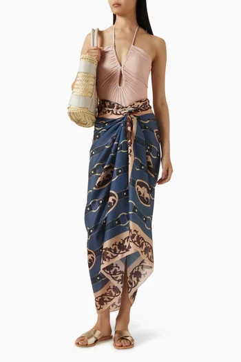 De La Falaise Sarong in Cotton-silk