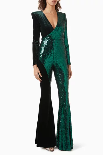 Sequin-embellished Jumpsuit