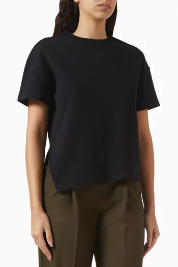 Asymmetric T-shirt in Cotton-blend