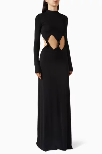 Gisella Cut-out Dress in Jersey
