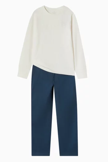 Logo Slim-fit T-shirt in Cotton-jersey