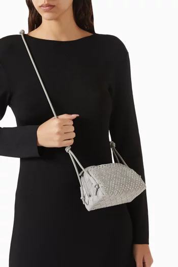 Concert Pouch in Intrecciato Suede