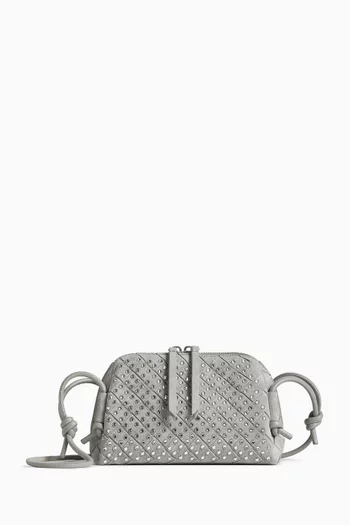 Concert Pouch in Intrecciato Suede