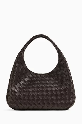 Medium Campana Shoulder Bag  in Intrecciato Leather
