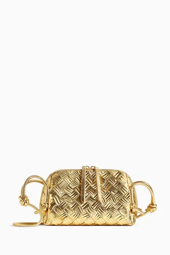 Concert Pouch in Intrecciato Laminated Leather