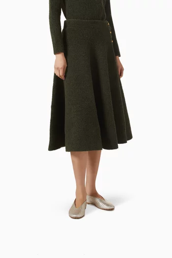 Rosa Ballerinas in Intrecciato Lambskin