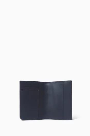 حافظة جواز سفر جلد بيكولو مجدول