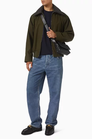 جاكيت فضفاض قطن تويل