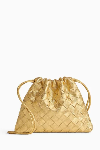 Small Dustbag in Intrecciato Satin Leather