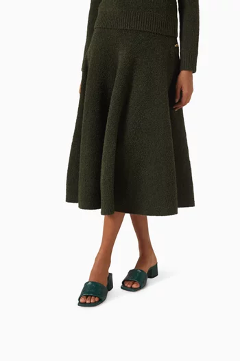 Parco 45 Mule Sandals in Intrecciato Leather