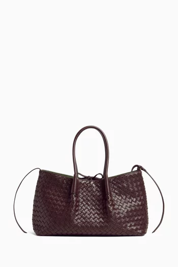 Pinacoteca Reversible Tote Bag in Intrecciato Leather