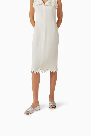 Parco Mules in Intrecciato Lamina Satin leather