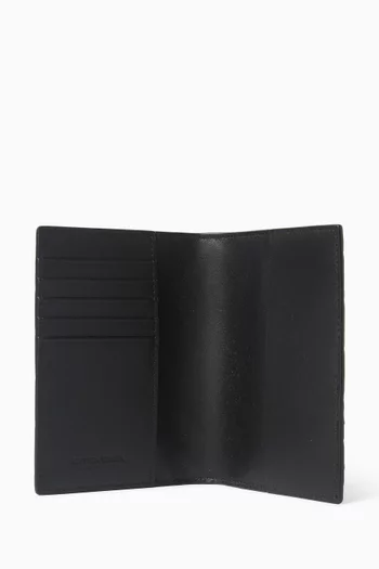 حافظة جواز سفر جلد مجدول