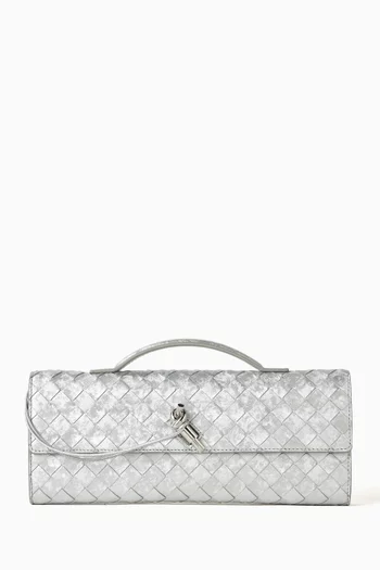 كلاتش أنديامو جلد لامع مجدول