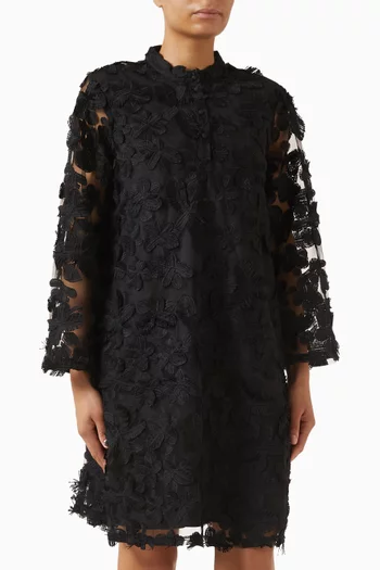 Yaskarly 3D-flower Mini Dress