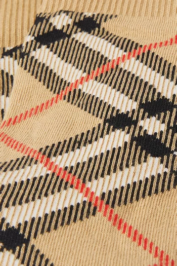 Check Socks in Cotton-blend