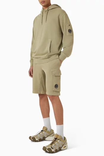 Cargo Sweatshorts in Diagonal Fleece