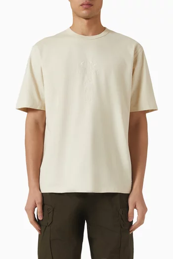 30/2 Embroidered British Sailor Logo T-shirt in Cotton