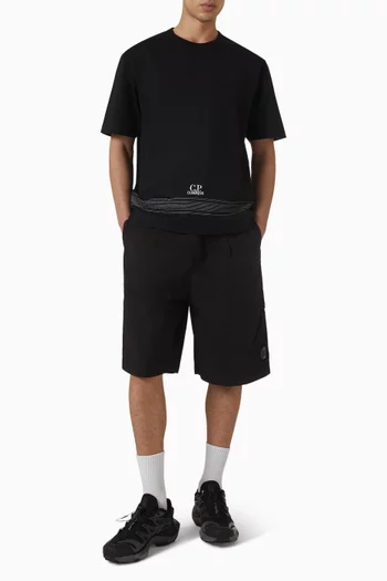 30/2 Twisted Embroidery T-shirt in Cotton