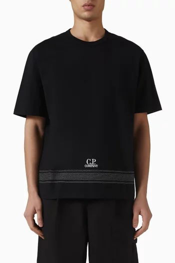 30/2 Twisted Embroidery T-shirt in Cotton