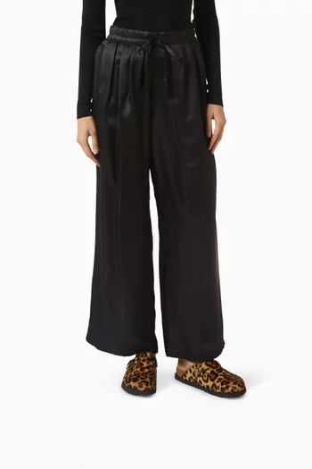 Boston Big Buckle Leopard Mules in Pony Hair