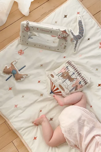 Carousel Activity Playmat in Organic Cotton