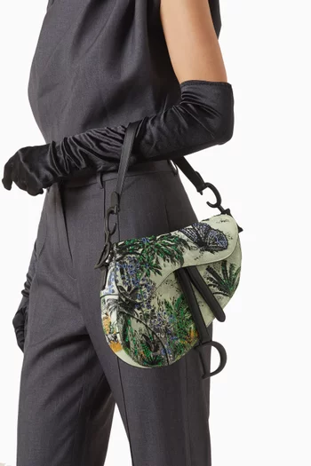 حقيبة ساتشل سادل متوسطة توال دي جوي بنقشة استوائية