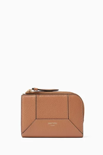 محفظة دي إم صغيرة بسحّاب جلد