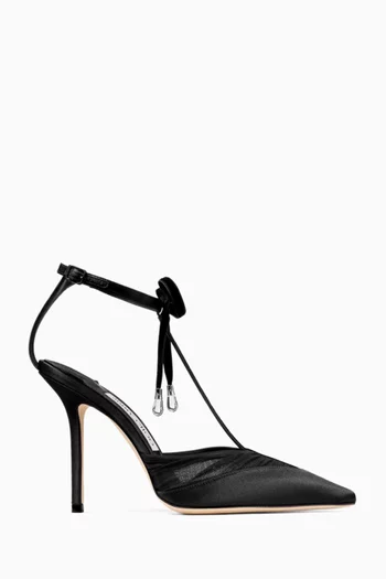 Afia 100 Pumps in Tulle & Satin