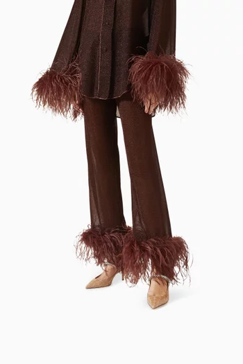 Bing 65 Mules in Croc-printed Leather