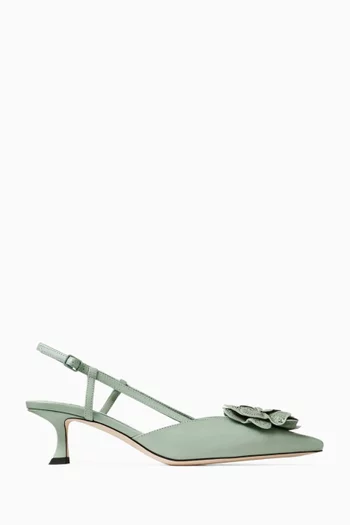 Mimmi 50 Slingback Pumps in Leather